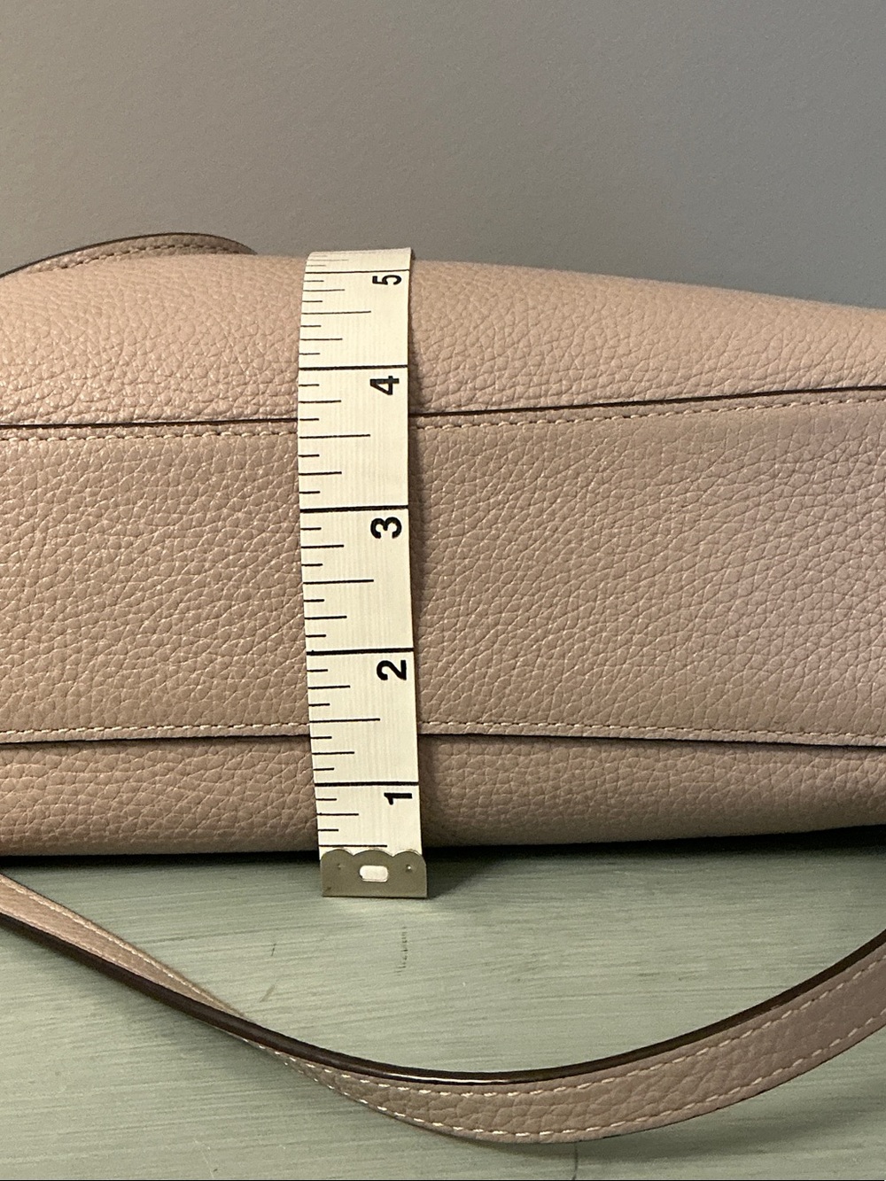 Coach F28993 Kelsey Pebbled Leather Shoulder Satchel Crossbody in Grayish Taupe - Picture 13 of 14